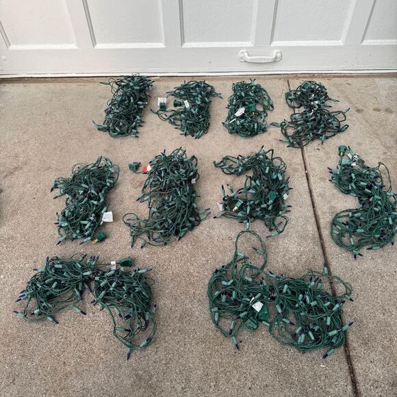 bundle of 10 indoor outdoor blue string lights - Picture 10 of 10